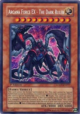 Arcana Force EX - The Dark Ruler (LODT-EN017) - Light of Destruction Unlimited - Premium Yugioh Single from Konami - Just $14.78! Shop now at Game Crave Tournament Store