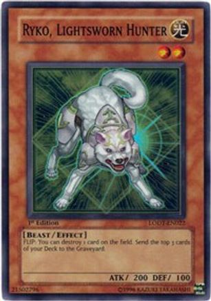 Ryko, Lightsworn Hunter (LODT-EN022) - Light of Destruction 1st Edition - Premium Yugioh Single from Konami - Just $17.12! Shop now at Game Crave Tournament Store