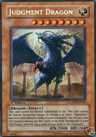 Judgment Dragon (LODT-EN026) - Light of Destruction Unlimited - Premium Yugioh Single from Konami - Just $19.87! Shop now at Game Crave Tournament Store