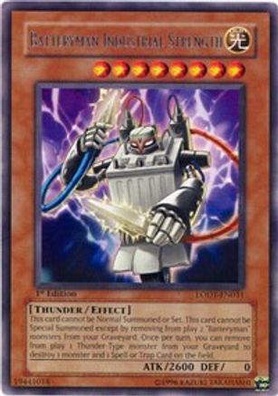 Batteryman Industrial Strength (LODT-EN031) - Light of Destruction 1st Edition - Premium Yugioh Single from Konami - Just $1.68! Shop now at Game Crave Tournament Store
