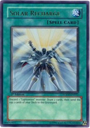 Solar Recharge (LODT-EN052) - Light of Destruction 1st Edition - Premium Yugioh Single from Konami - Just $7.06! Shop now at Game Crave Tournament Store