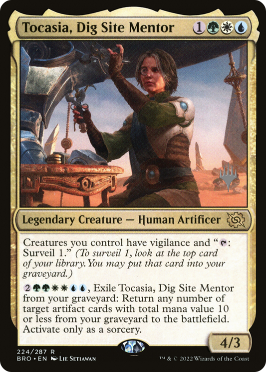 Tocasia, Dig Site Mentor (PBRO-224P) - The Brothers' War Promos - Premium MTG Single from Wizards of the Coast - Just $0.08! Shop now at Game Crave Tournament Store