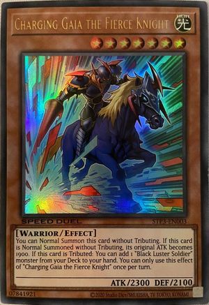 Charging Gaia the Fierce Knight (STP3-EN003) - Speed Duel: Tournament Pack 3 Unlimited - Premium Yugioh Single from Konami - Just $4.79! Shop now at Game Crave Tournament Store