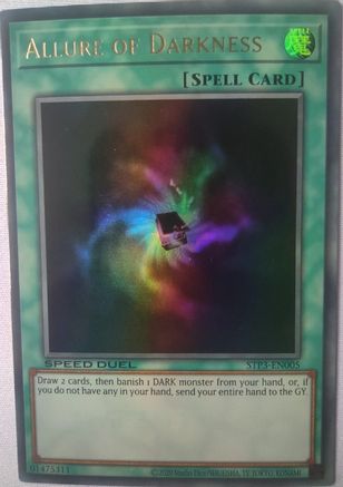 Allure of Darkness (STP3-EN005) - Speed Duel: Tournament Pack 3 Unlimited - Premium Yugioh Single from Konami - Just $11.86! Shop now at Game Crave Tournament Store
