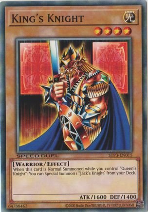 King's Knight (STP3-EN015) - Speed Duel: Tournament Pack 3 Unlimited - Premium Yugioh Single from Konami - Just $0.35! Shop now at Game Crave Tournament Store