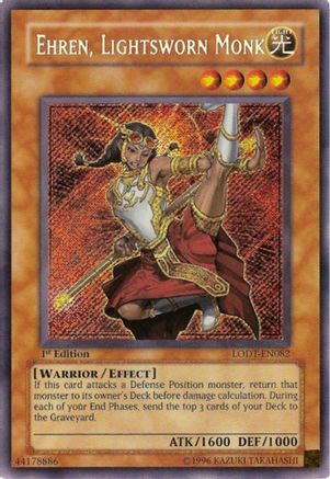 Ehren, Lightsworn Monk (LODT-EN082) - Light of Destruction Unlimited - Premium Yugioh Single from Konami - Just $29.77! Shop now at Game Crave Tournament Store