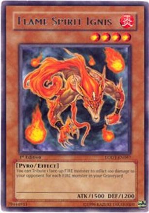 Flame Spirit Ignis (LODT-EN087) - Light of Destruction 1st Edition - Premium Yugioh Single from Konami - Just $0.25! Shop now at Game Crave Tournament Store