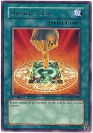 Owner's Seal (LODT-EN094) - Light of Destruction Unlimited - Premium Yugioh Single from Konami - Just $0.59! Shop now at Game Crave Tournament Store