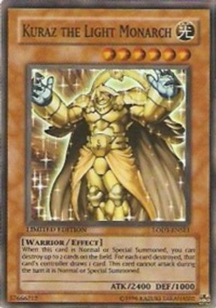 Kuraz the Light Monarch (LODT-ENSE1) - Light of Destruction Limited - Premium Yugioh Single from Konami - Just $1.54! Shop now at Game Crave Tournament Store