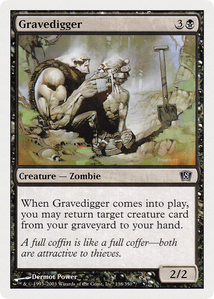 Gravedigger (8ED-138) - Eighth Edition - Premium MTG Single from Wizards of the Coast - Just $0.08! Shop now at Game Crave Tournament Store