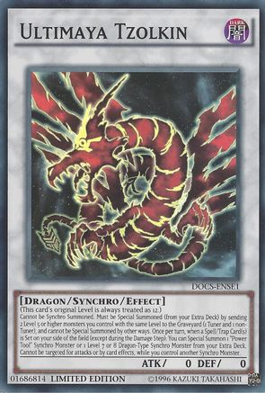 Ultimaya Tzolkin (DOCS-ENSE1) - Dimension of Chaos Limited - Premium Yugioh Single from Konami - Just $6.15! Shop now at Game Crave Tournament Store