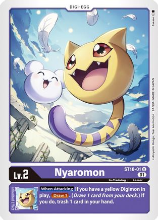 Nyaromon (ST10-01) - Starter Deck 10: Parallel World Tactician - Premium Digimon Single from Bandai - Just $0.25! Shop now at Game Crave Tournament Store