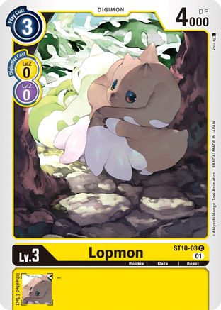Lopmon (ST10-03) - Starter Deck 10: Parallel World Tactician - Premium Digimon Single from Bandai - Just $0.25! Shop now at Game Crave Tournament Store