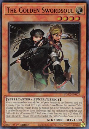 The Golden Swordsoul (SDAZ-EN003) - Structure Deck: Albaz Strike 1st Edition - Premium Yugioh Single from Konami - Just $0.25! Shop now at Game Crave Tournament Store