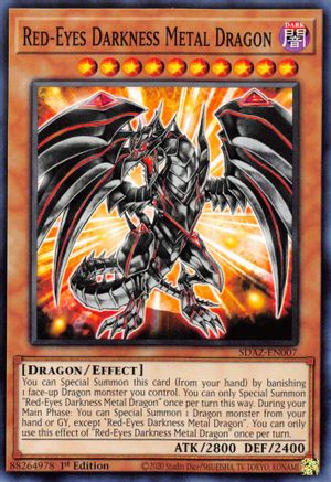 Red-Eyes Darkness Metal Dragon (SDAZ-EN007) - Structure Deck: Albaz Strike 1st Edition - Premium Yugioh Single from Konami - Just $0.25! Shop now at Game Crave Tournament Store
