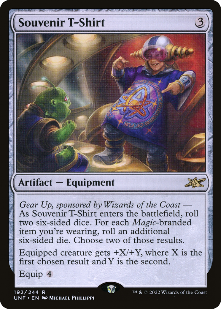 Souvenir T-Shirt (UNF-192) - Unfinity - Premium MTG Single from Wizards of the Coast - Just $0.08! Shop now at Game Crave Tournament Store