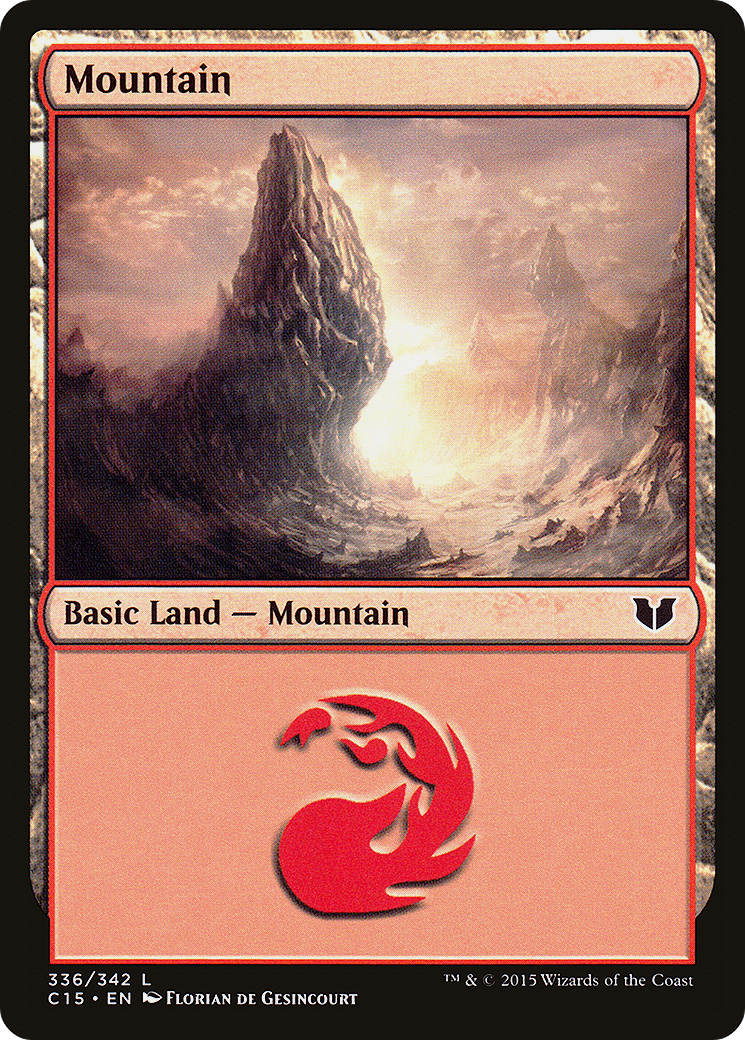 Mountain (C15-336) - Commander 2015 - Premium MTG Single from Wizards of the Coast - Just $0.08! Shop now at Game Crave Tournament Store