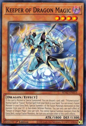 Keeper of Dragon Magic (SDAZ-EN015) - Structure Deck: Albaz Strike 1st Edition - Premium Yugioh Single from Konami - Just $0.25! Shop now at Game Crave Tournament Store