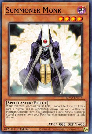 Summoner Monk (SDAZ-EN016) - Structure Deck: Albaz Strike 1st Edition - Premium Yugioh Single from Konami - Just $0.25! Shop now at Game Crave Tournament Store