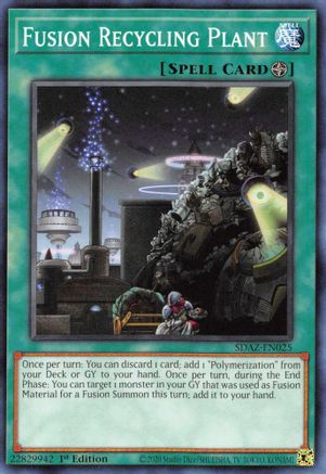 Fusion Recycling Plant (SDAZ-EN025) - Structure Deck: Albaz Strike 1st Edition - Premium Yugioh Single from Konami - Just $0.25! Shop now at Game Crave Tournament Store