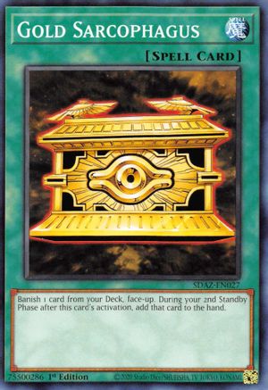 Gold Sarcophagus (SDAZ-EN027) - Structure Deck: Albaz Strike 1st Edition - Premium Yugioh Single from Konami - Just $0.25! Shop now at Game Crave Tournament Store