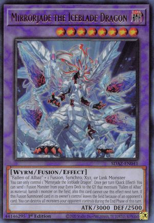 Mirrorjade the Iceblade Dragon (SDAZ-EN041) - Structure Deck: Albaz Strike 1st Edition - Premium Yugioh Single from Konami - Just $0.25! Shop now at Game Crave Tournament Store