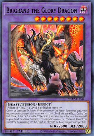 Brigrand the Glory Dragon (SDAZ-EN044) - Structure Deck: Albaz Strike 1st Edition - Premium Yugioh Single from Konami - Just $0.25! Shop now at Game Crave Tournament Store