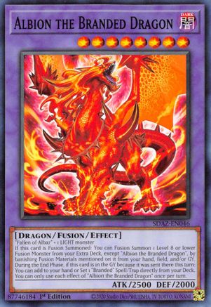 Albion the Branded Dragon (SDAZ-EN046) - Structure Deck: Albaz Strike 1st Edition - Premium Yugioh Single from Konami - Just $0.25! Shop now at Game Crave Tournament Store