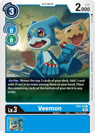 Veemon (ST9-02) - Starter Deck 09: Ultimate Ancient Dragon - Premium Digimon Single from Bandai - Just $0.84! Shop now at Game Crave Tournament Store