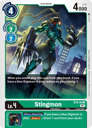 Stingmon (ST9-09) - Starter Deck 09: Ultimate Ancient Dragon - Premium Digimon Single from Bandai - Just $0.25! Shop now at Game Crave Tournament Store