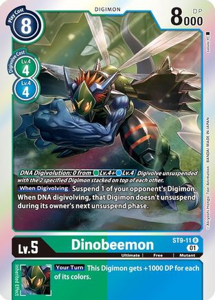 Dinobeemon (ST9-11) - Starter Deck 09: Ultimate Ancient Dragon Foil - Premium Digimon Single from Bandai - Just $0.18! Shop now at Game Crave Tournament Store