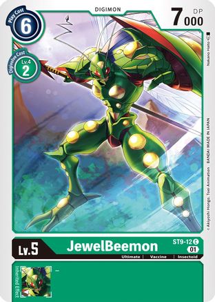 JewelBeemon (ST9-12) - Starter Deck 09: Ultimate Ancient Dragon - Premium Digimon Single from Bandai - Just $0.25! Shop now at Game Crave Tournament Store