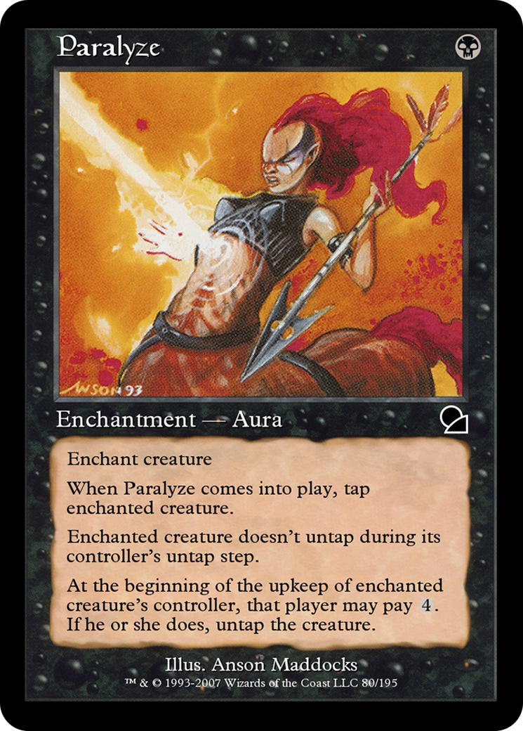 Paralyze (ME1-080) - Masters Edition - Premium MTG Single from Wizards of the Coast - Just $0! Shop now at Game Crave Tournament Store