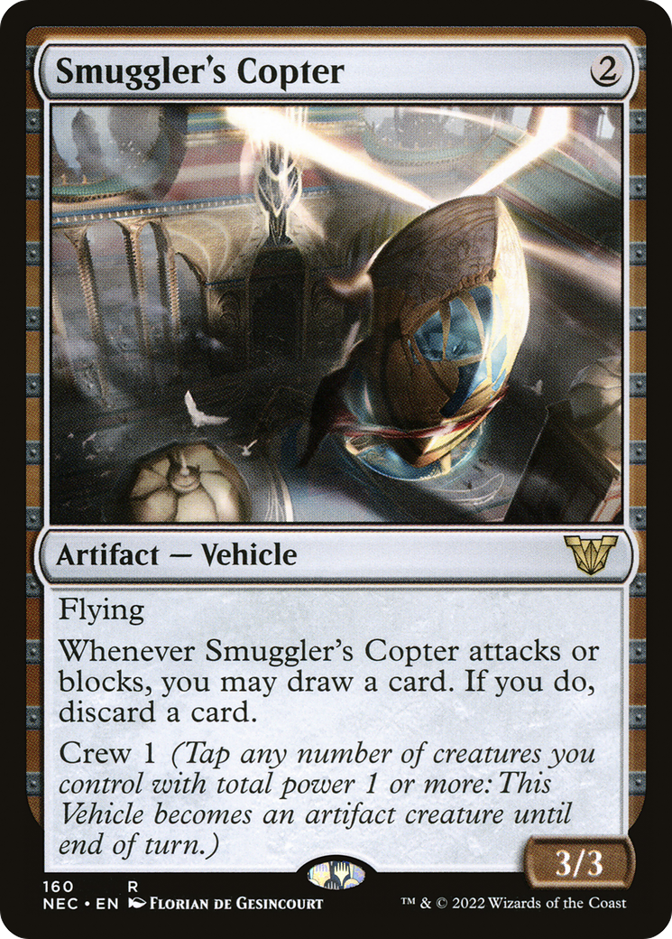 Smuggler's Copter (NEC-160) - Neon Dynasty Commander - Premium MTG Single from Wizards of the Coast - Just $0.45! Shop now at Game Crave Tournament Store