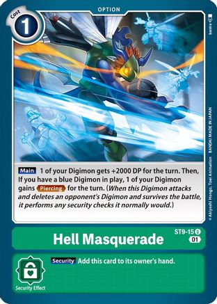 Hell Masquerade (ST9-15) - Starter Deck 09: Ultimate Ancient Dragon - Premium Digimon Single from Bandai - Just $0.25! Shop now at Game Crave Tournament Store