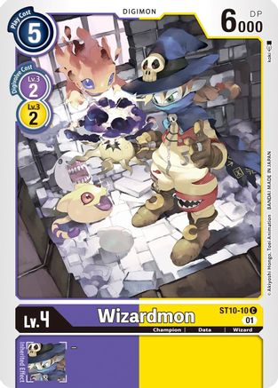 Wizardmon (ST10-10) - Starter Deck 10: Parallel World Tactician - Premium Digimon Single from Bandai - Just $0.25! Shop now at Game Crave Tournament Store