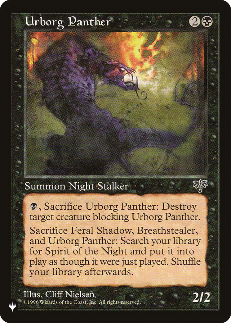Urborg Panther (PLIST-117) - The List - Premium MTG Single from Wizards of the Coast - Just $0.08! Shop now at Game Crave Tournament Store