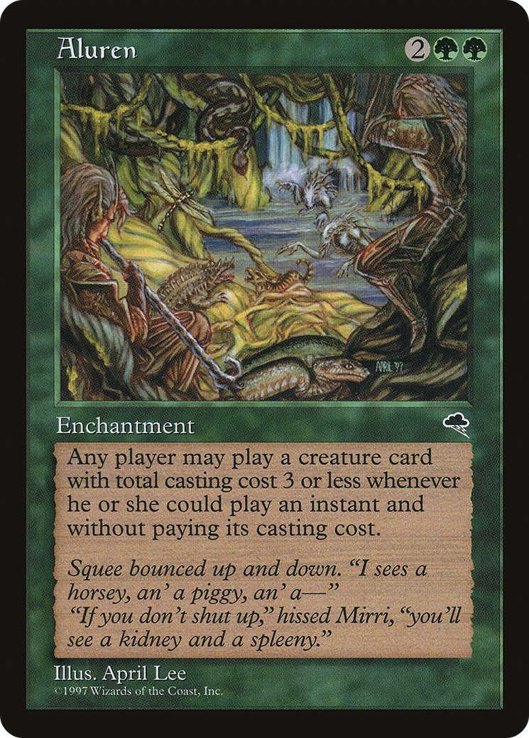 Aluren (TMP-213) - Tempest - Premium MTG Single from Wizards of the Coast - Just $30.82! Shop now at Game Crave Tournament Store