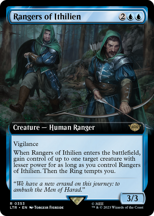 Rangers of Ithilien (LTR-353) - The Lord of the Rings: Tales of Middle-earth: (Extended Art) - Premium MTG Single from Wizards of the Coast - Just $0.08! Shop now at Game Crave Tournament Store