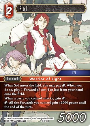 Sol (EMISSARIES OF LIGHT) Foil - Premium Final Fantasy Single from Emissaries of Light - Just $1.25! Shop now at Game Crave Tournament Store