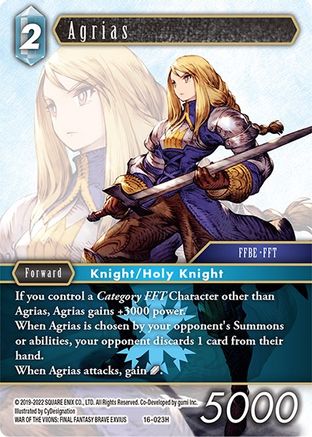Agrias (EMISSARIES OF LIGHT) Foil - Premium Final Fantasy Single from Emissaries of Light - Just $1.59! Shop now at Game Crave Tournament Store