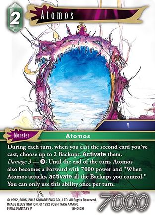Atomos (EMISSARIES OF LIGHT) Foil - Premium Final Fantasy Single from Emissaries of Light - Just $5.57! Shop now at Game Crave Tournament Store