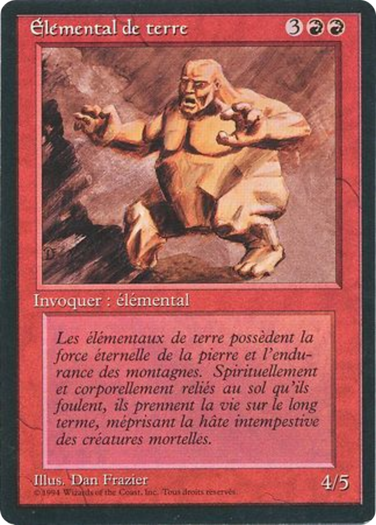 Earth Elemental (FBB-146) - Foreign Black Border - Premium MTG Single from Wizards of the Coast - Just $0.48! Shop now at Game Crave Tournament Store