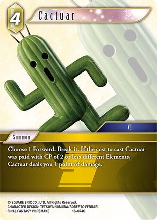 Cactuar (EMISSARIES OF LIGHT) Foil - Premium Final Fantasy Single from Emissaries of Light - Just $1.42! Shop now at Game Crave Tournament Store