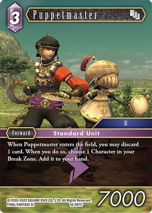Puppetmaster (EMISSARIES OF LIGHT) Foil - Premium Final Fantasy Single from Emissaries of Light - Just $0.28! Shop now at Game Crave Tournament Store