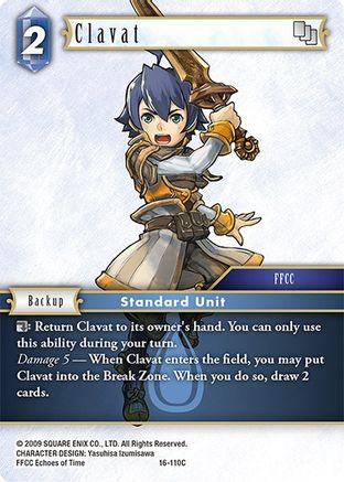 Clavat (EMISSARIES OF LIGHT) Foil - Premium Final Fantasy Single from Emissaries of Light - Just $0.25! Shop now at Game Crave Tournament Store