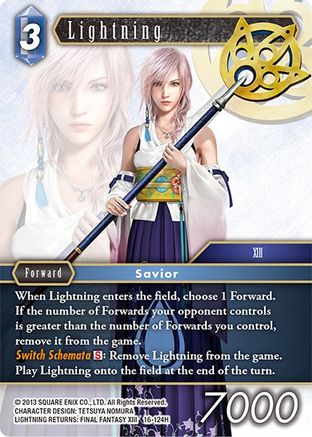 Lightning (EMISSARIES OF LIGHT) Foil - Premium Final Fantasy Single from Emissaries of Light - Just $2.14! Shop now at Game Crave Tournament Store