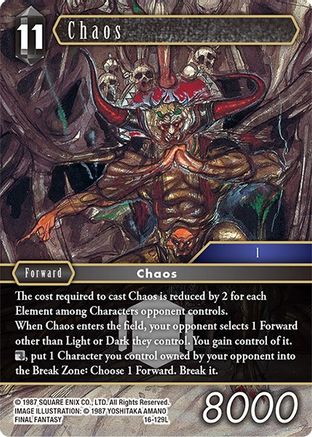 Chaos (EMISSARIES OF LIGHT) Foil - Premium Final Fantasy Single from Emissaries of Light - Just $12.34! Shop now at Game Crave Tournament Store