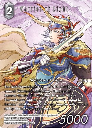 Warrior of Light (Full Art) (EMISSARIES OF LIGHT) Foil - Premium Final Fantasy Single from Emissaries of Light - Just $6.17! Shop now at Game Crave Tournament Store