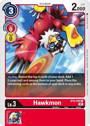Hawkmon (BT8-009) - New Awakening - Premium Digimon Single from Bandai - Just $0.25! Shop now at Game Crave Tournament Store